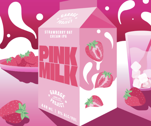 粉戀美莓 Pink Milk - 24x440ml cans